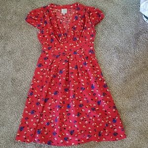 HI THERE by Karen Walker red floral dress size 4